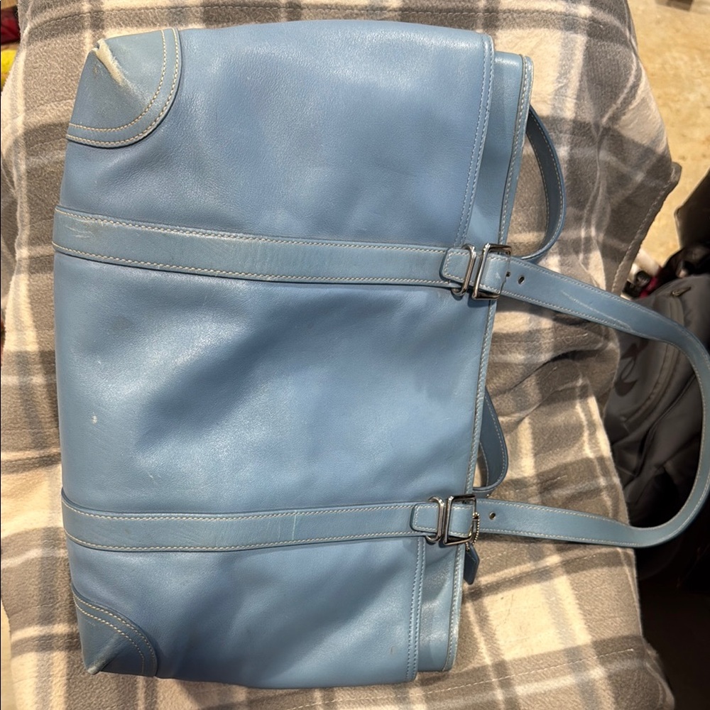 Coach Kids Blue Leather Bag